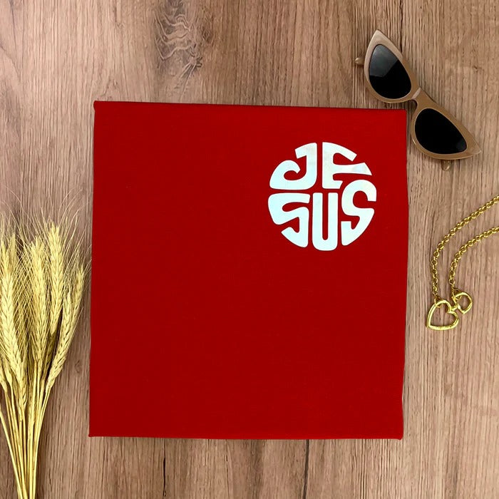 Camiseta Feminina Vermelha JESUS