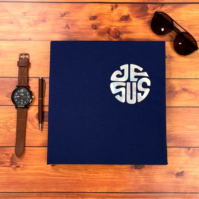 Camiseta Masculina Azul Jesus