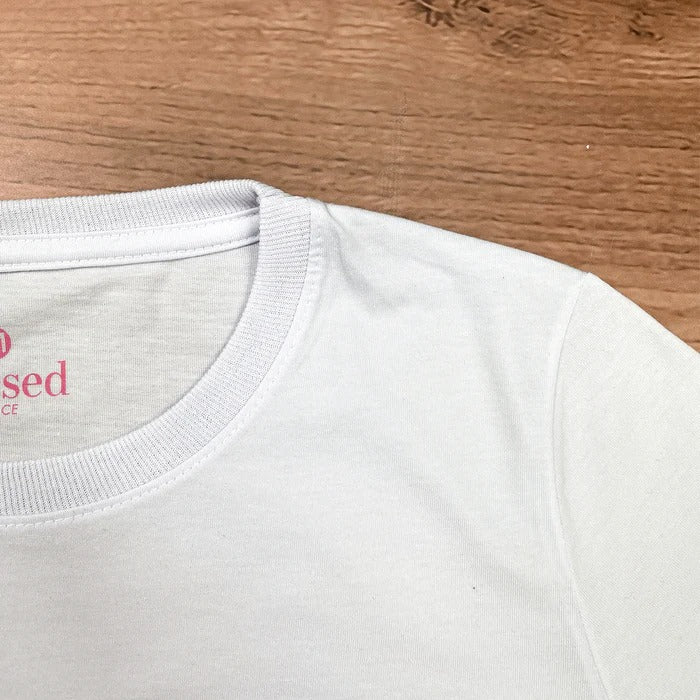 Camiseta Feminina Branca Esta é a Estação Esta é a Razão