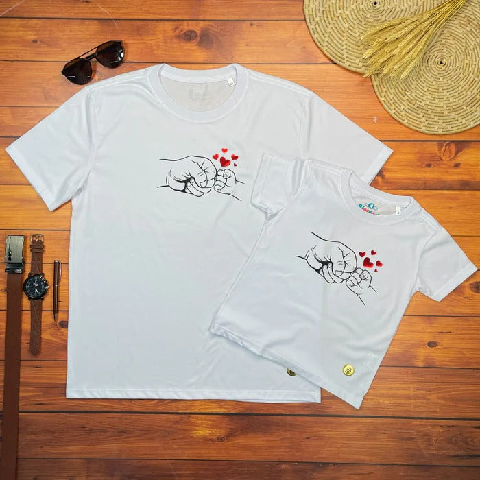 Kit Pai e Filho Branca Toque de Pai e Filho(a)