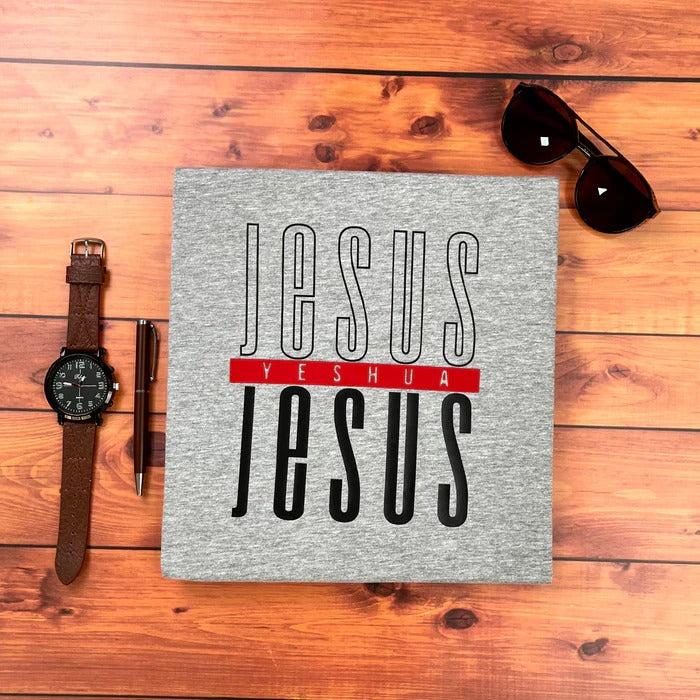 Camiseta Masculina Cinza Jesus Yeshua