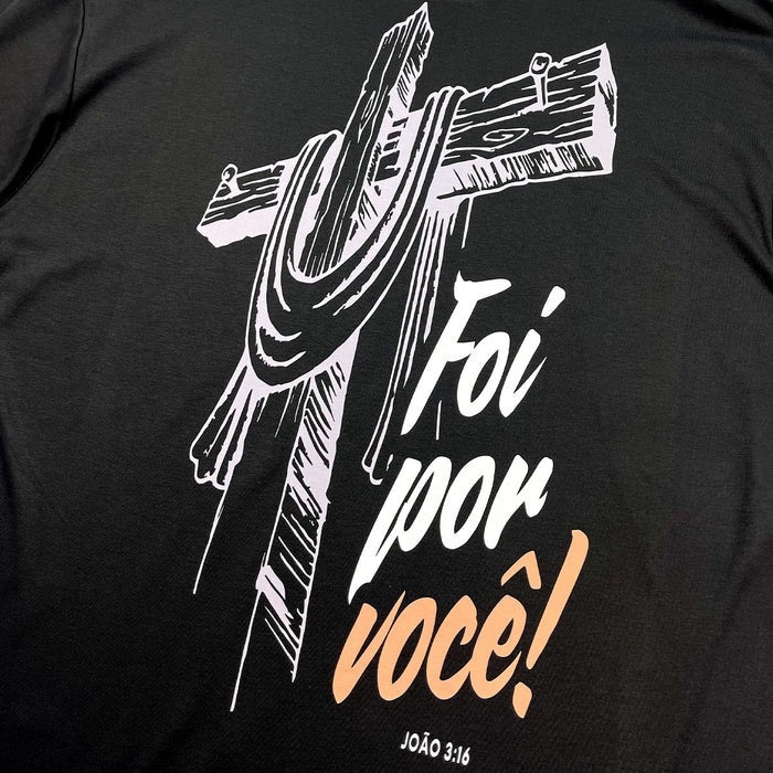 Oversized Preta Full Cruz Foi Por Você!