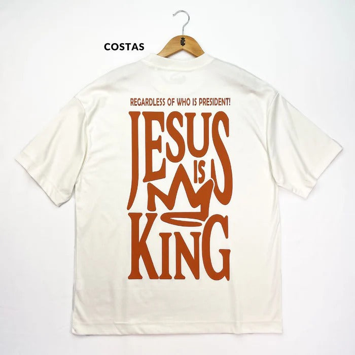 Oversized Off White Full Jesus Is King Coroa