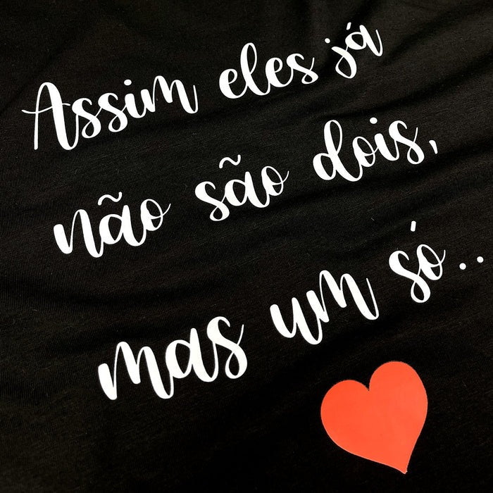 Kit Namorados Preta Assim Eles Já Não São Dois, Mas Um Só...