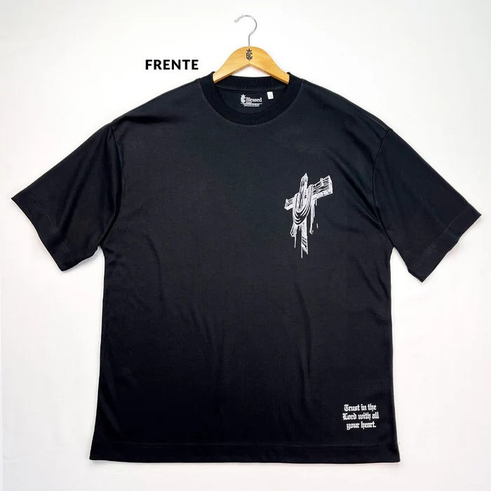 Oversized Preta Full Cruz Foi Por Você!