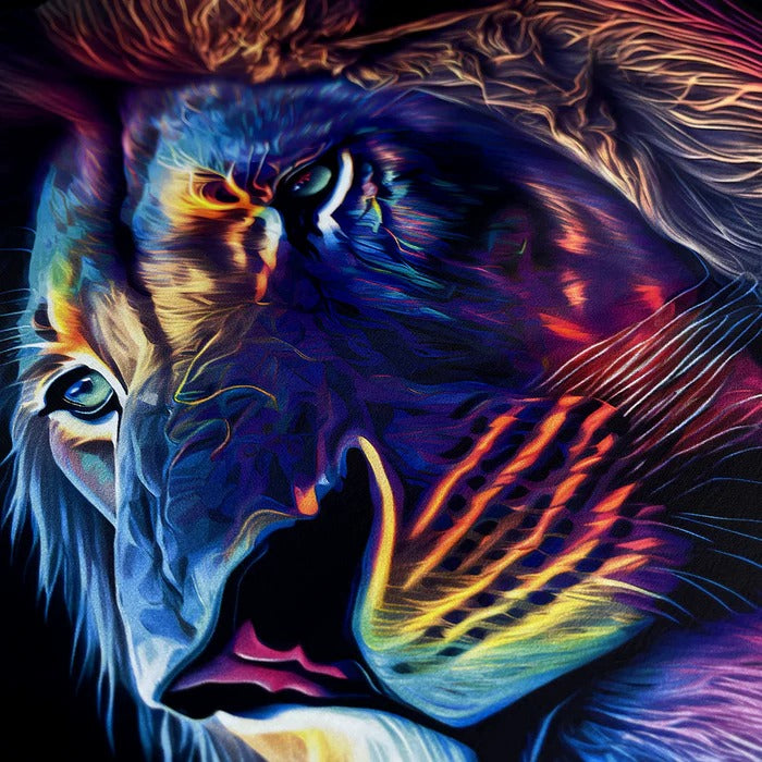 Camiseta Masculina Preta Leão