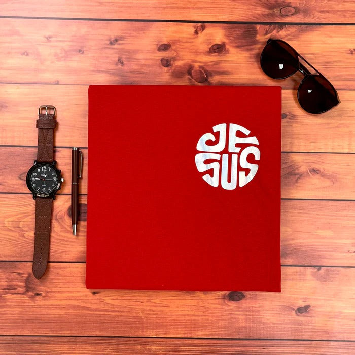 Camiseta Masculina Vermelha Jesus