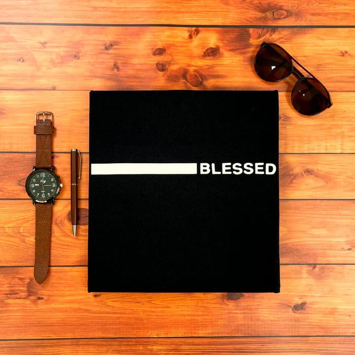 Camiseta Masculina Preta Blessed