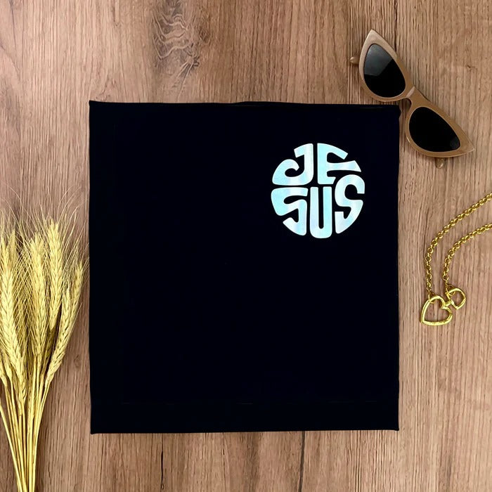 Camiseta Feminina Preta JESUS